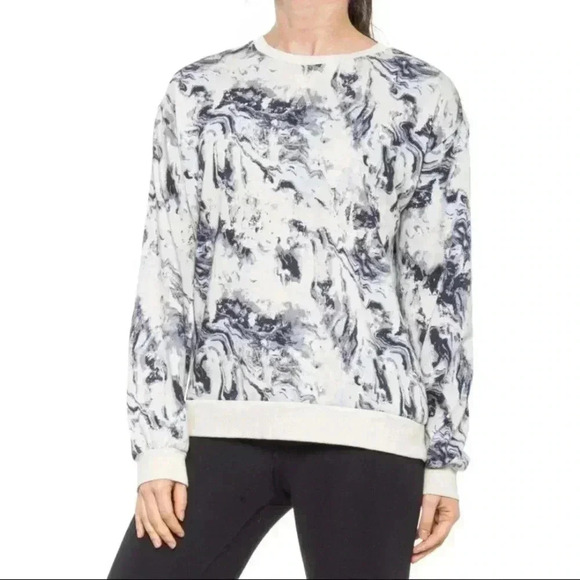 🆕 C&C California Marble Effect Indigo Sweatshirt L🆕 - Picture 1 of 9